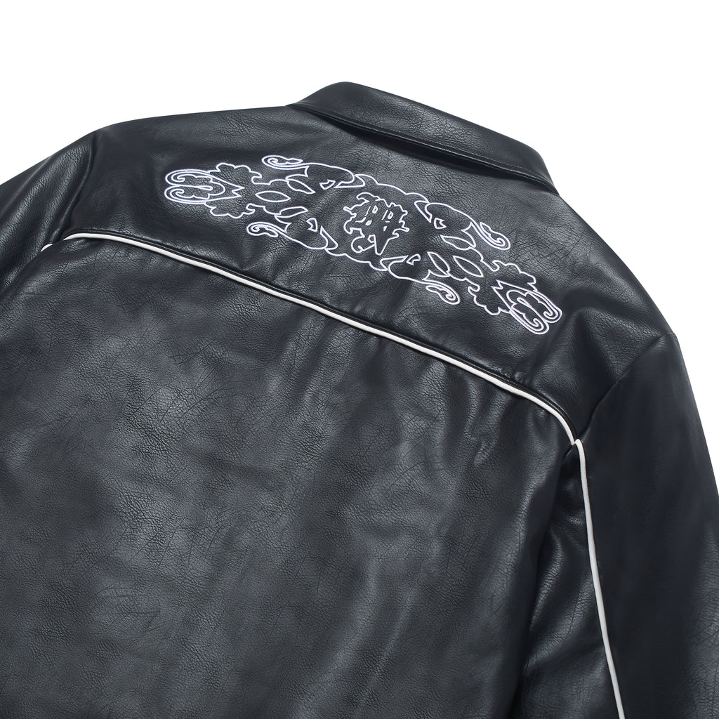 BLACK LEATHER