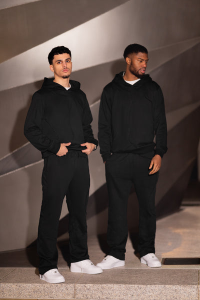 BLACK LIGHTWEIGHT HOODIE