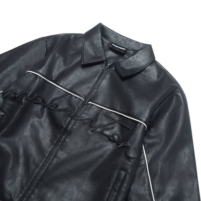 BLACK LEATHER