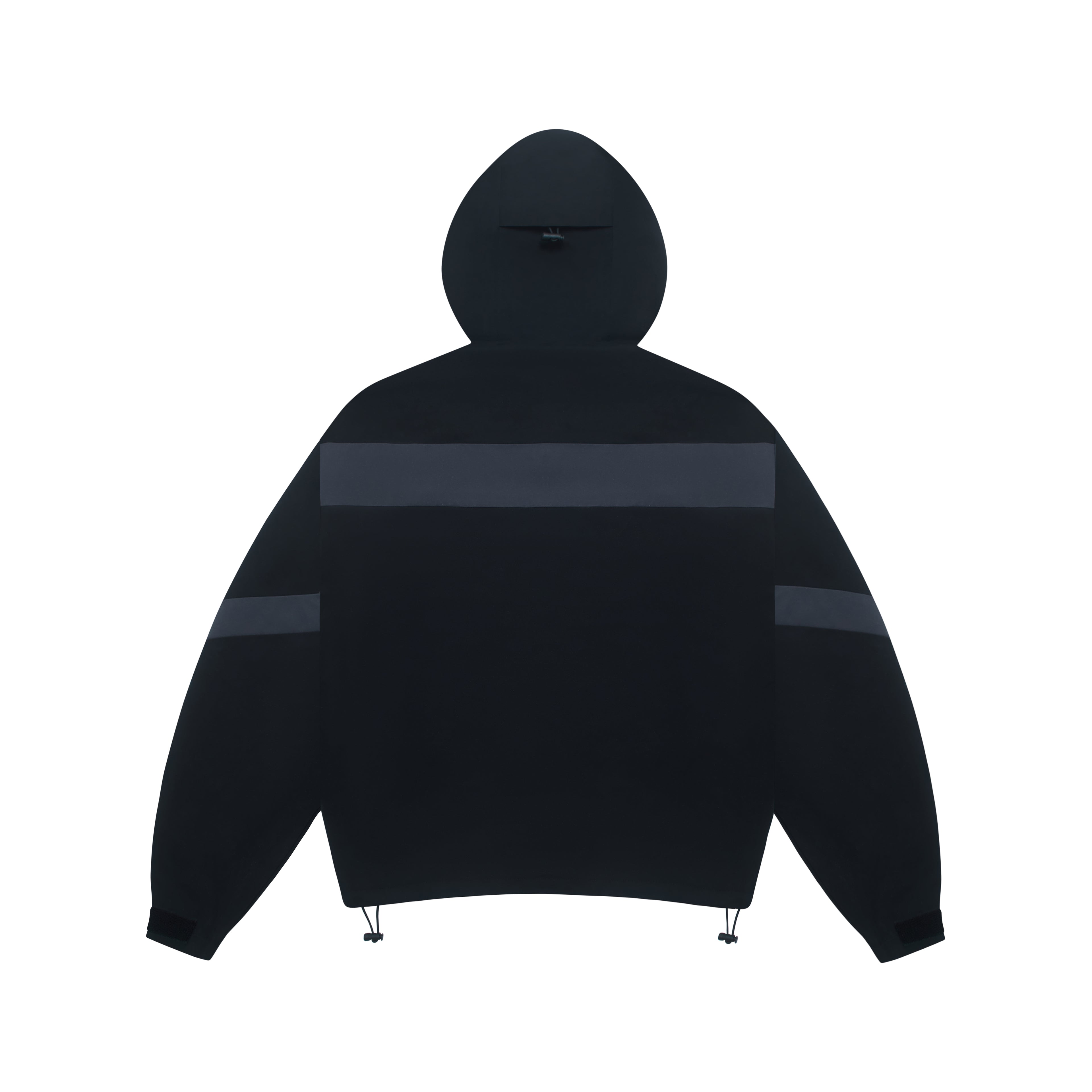 BLACK TECHNICAL WINDBREAKER
