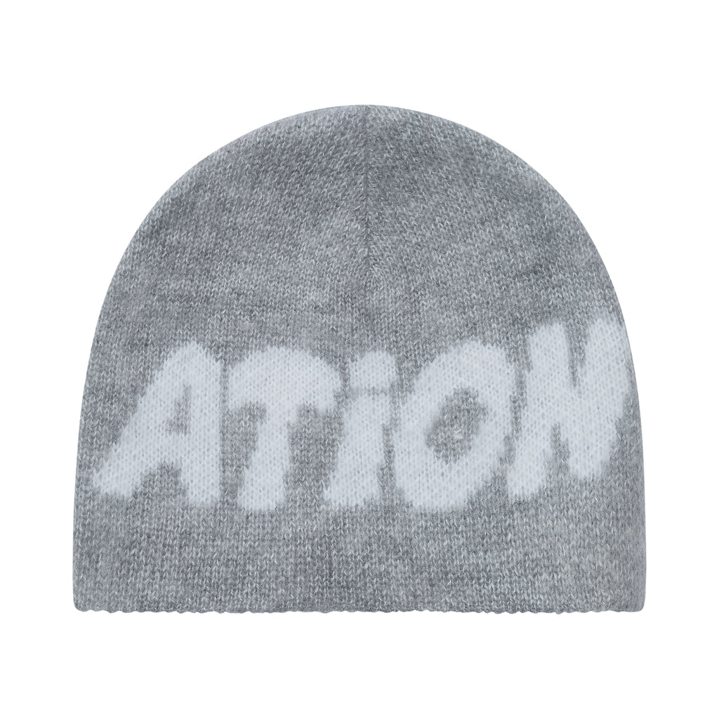 GREY ALPACA BEANIE