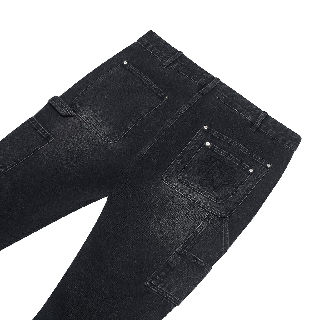 BLACK RIVET JEANS