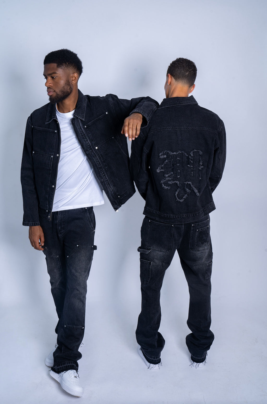 BLACK RIVET JEANS