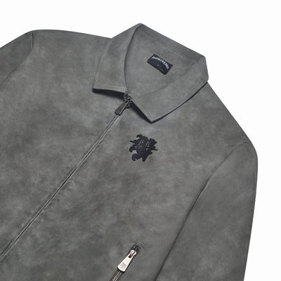 GREY LEATHER