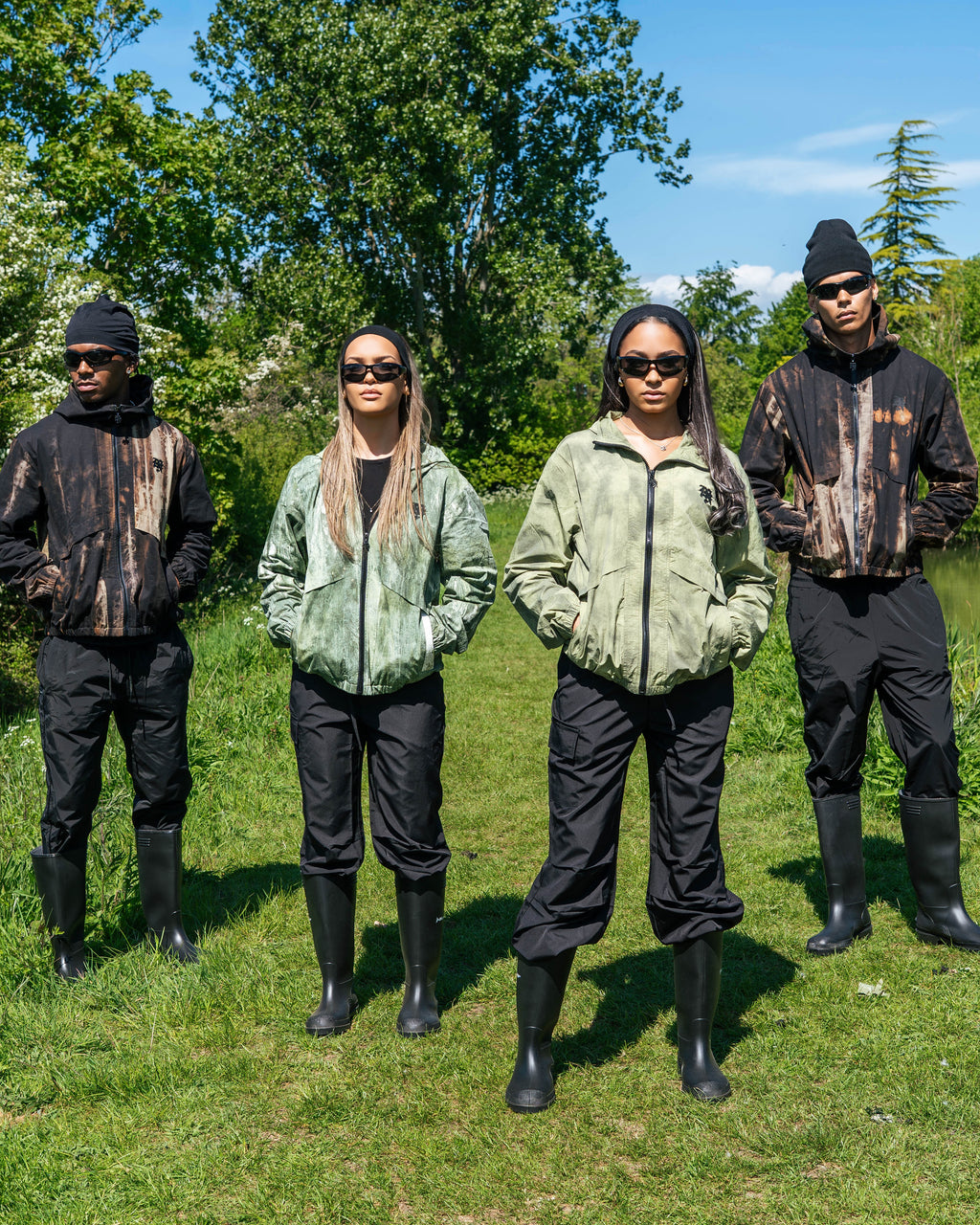 GREEN CAMO WINDBREAKER
