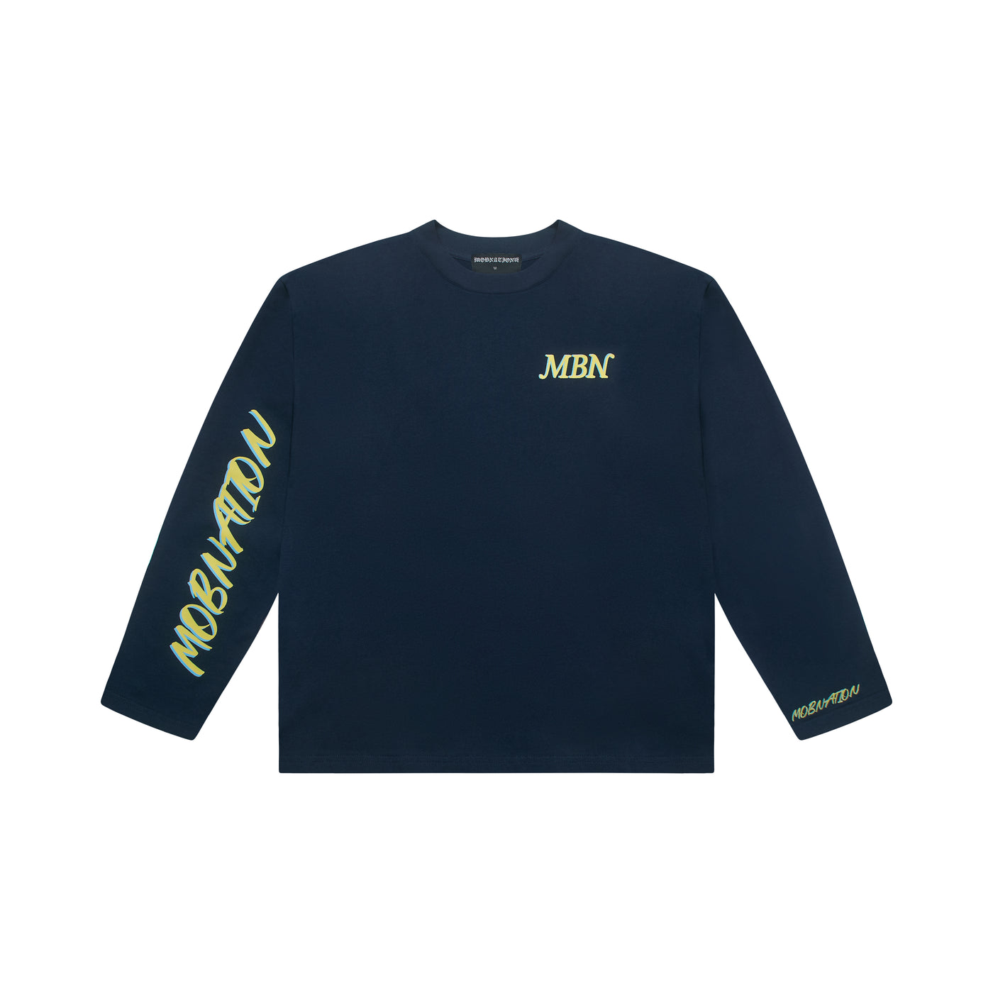 BLUE CYAN LS TEE