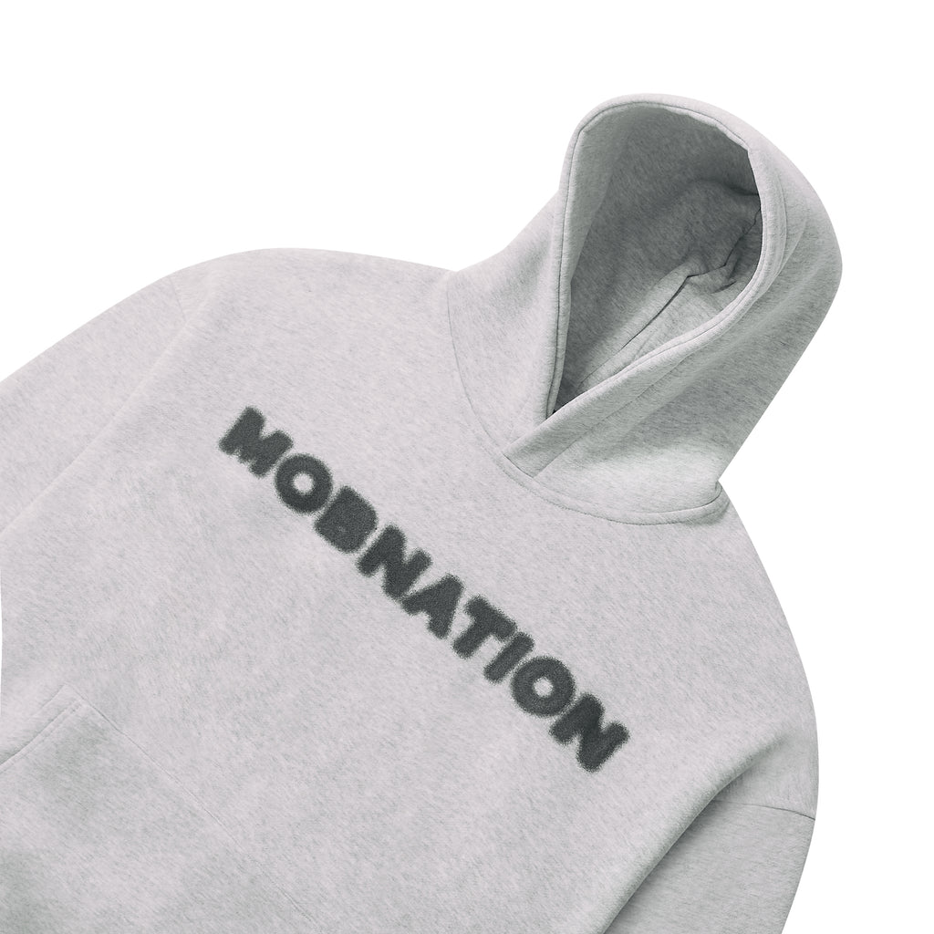 GREY BLURRED HOODIE