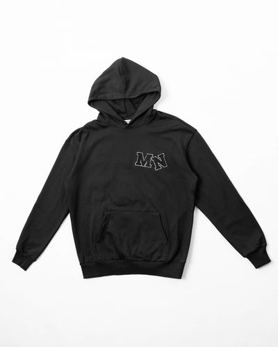 Black Chenille Hoodie