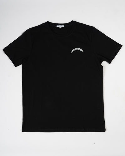 Black arched tee